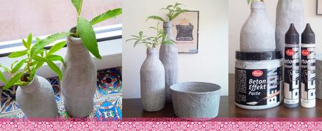 [diy] Vasen im Beton-Look