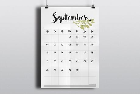 Freebie Kalender 2016