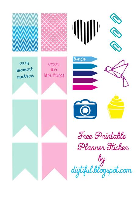 Free Printable Sticker, FILOFAX, Kikki K, Planner