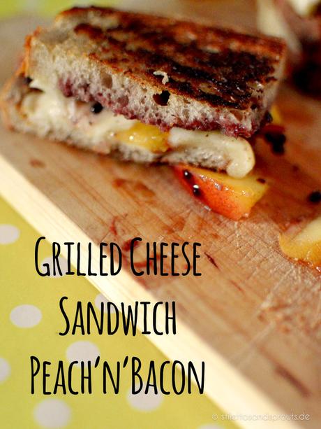 Grilled Cheese Sanwich Peach and Bacon