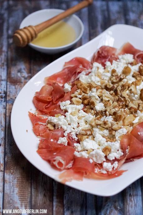 [cooks...] Appetizer Recommendation - Serano Ham with Walnuts, Feta and Honey