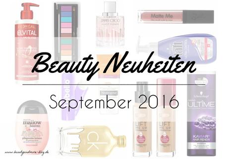 Beauty Neuheiten September 2016 - Preview