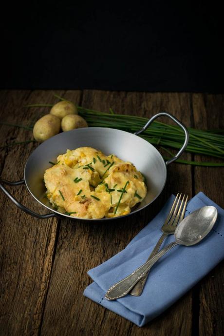 Easy Peasy Kartoffelgratin mit Mais und Sauce Hollandaise Easy Peasy Kartoffelgratin mit Mais und Sauce Hollandaise