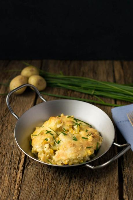 Easy Peasy Kartoffelgratin mit Mais und Sauce Hollandaise Super leckeres Kartoffelgratin mit Sauce Hollandaise