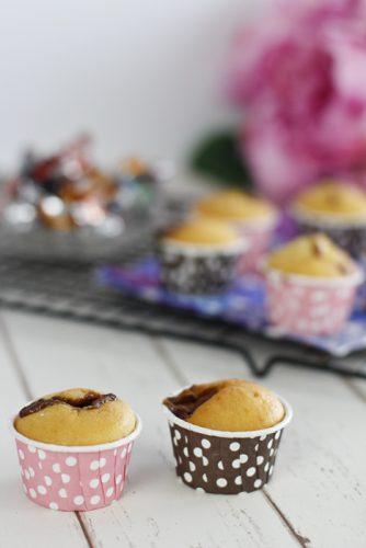 Mini Muffins Rezept mit Schokoriegeln