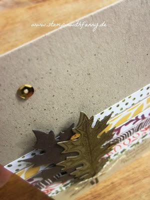 Herbstliches Geschenkset mit Gutscheinumschlag und Karte