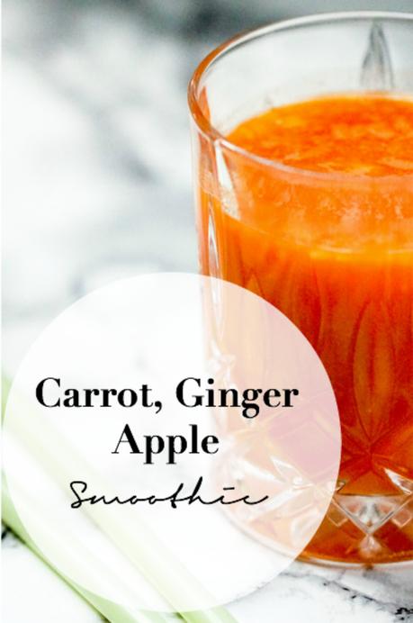 #drinkinspo - Carrot, Apple, Ginger Smoothie