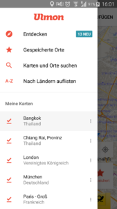 CityMap2Go - Reise-App
