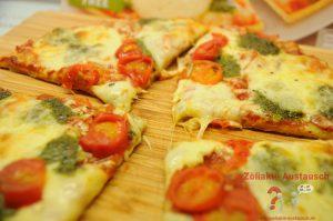 Die glutenfreien Dr. Oetker Pizzen: Salami und Mozzarella. Gewinnspiel Viel Belag und dünner Boden