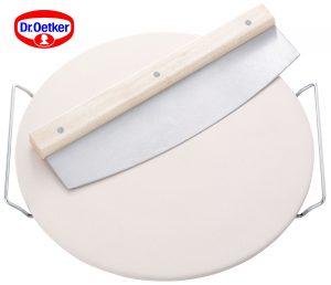 Die glutenfreien Dr. Oetker Pizzen: Salami und Mozzarella. Gewinnspiel Backstein mit Wiegemesser