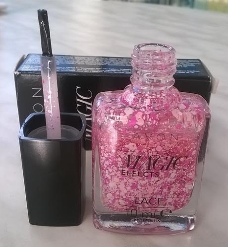 AVON Magic Effects Lace nail enamel Delicate pink + ISANA Professional Nagellackentferner Acetonfrei