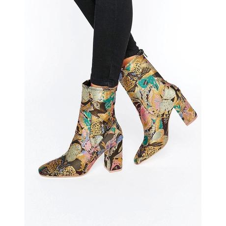 ASOS - ELMERY - Ankle-Boots in Jacquard - Mehrfarbig
