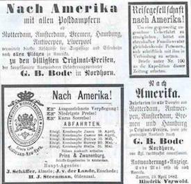 Deutsche Auswanderer in den USA im 19. Jahrhundert