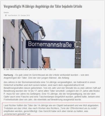 Justizskandal in Hamburg: Richter 'vergewaltigt' 14jährige ein weiteres Mal