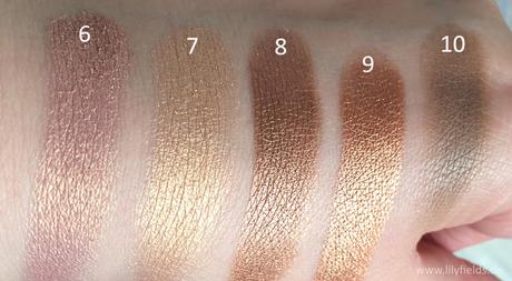 Swatches Carli Bybel Palette, BH Cosmetics