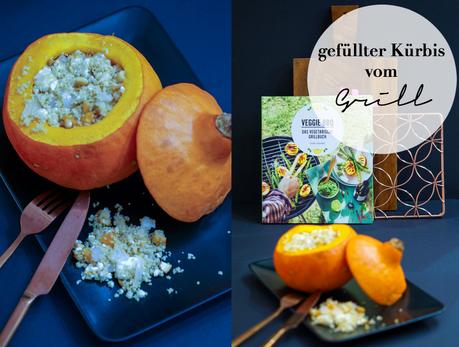 #foodinspo - Couscous Filled Pumpkin with Feta, Cashews and dried Apricots {Veggie BBQ}