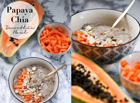 #breakfastinspo - Papaya Chia Smoothie Bowl {Smoothie Bowls}