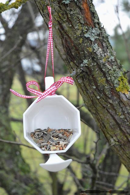 DIY: Vogelfutterstelle aus einer Tasse / Bird Feeder #craftythingsbyverena