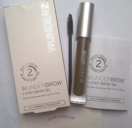 WUNDER2 WUNDERBROW Semi Permanent Eyebrows-Gel Black/Brown + method pomegranate naturally derived hand wash (LE)