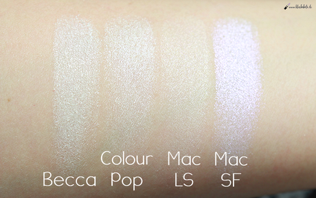 |Glow| Frostige Highlighter im Vergleich: Mac, Becca & ColourPop
