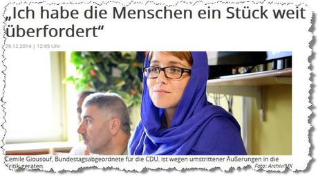 Sprenggläubige im Bundestag - Heute: Cemile Giousouf (CDU) Sprenggläubige im Bundestag - Heute: Cemile Giousouf (CDU)