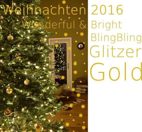 Endlich! 4 Meter golden glitzernder Weihnachtsbaum