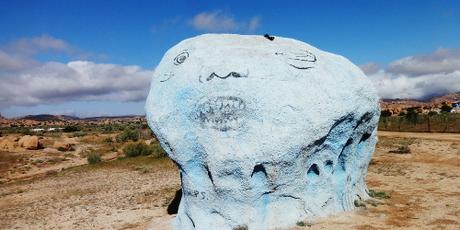die blaue Felsen in Marokko