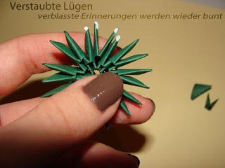 3D  Origami - Weihnachtsstern