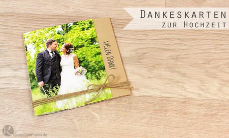 Dankeskarten & Danke-Fotobuch zur Hochzeit
