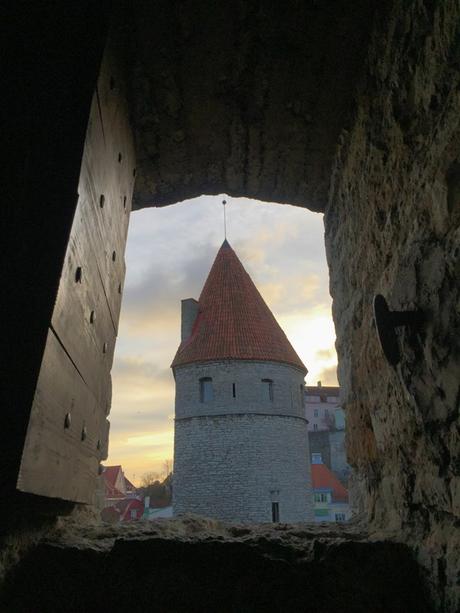 16_Blick-aus-dem-Turm-auf-den-Turm-Stadtmauer-historische-Altstadt-Tallinn-Estland
