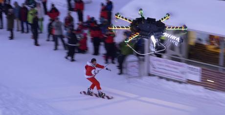 Casey Neistat und eine gewaltige Drohne zum Snowboarden