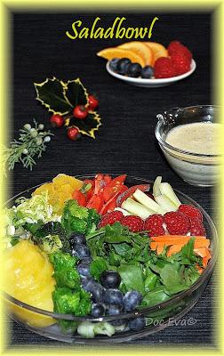 Fruchtiger Salat mit Dressing