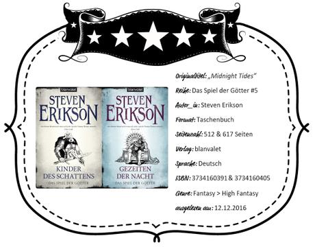 Steven Erikson – Kinder des Schattens & Gezeiten der Nacht
