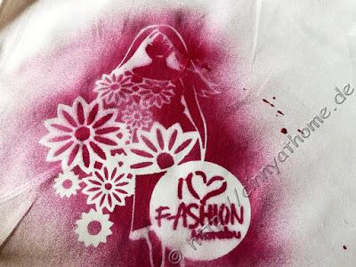 Kreativ sein auf Textilien mit Marabu Kreativfarben #DIY #FrBT2016 #Stofftasche