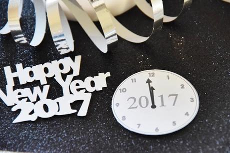 Tischdekoration zum Jahreswechsel Sylvester 2016 2017  Happy New Year Crafting