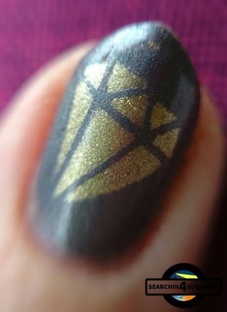 [Nails] NailArt-Dienstag: DIAMANTEN mit CATRICE lala BERLIN C01 Shade of Grey & essie 441 GETTING GROOVY