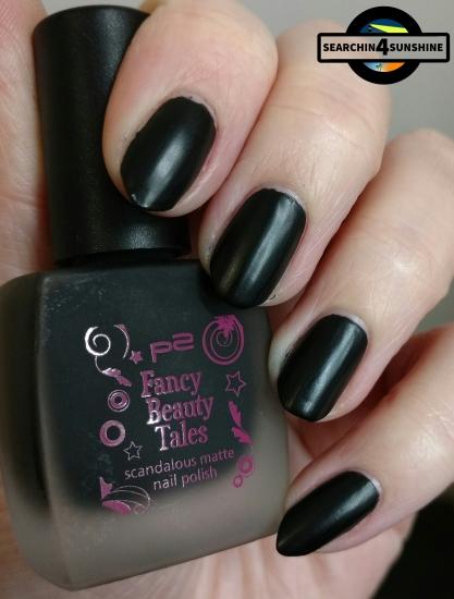 [Nails] Lacke in Farbe ... und bunt! SCHWARZ mit p2 Fancy Beauty Tales scandalous matte nail polish 010 shocking black