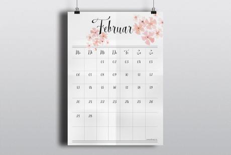 Ich starte mit einem Freebie Kalender 2017 ins neue Jahr!