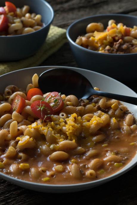 „Schnelle Welle“ One Pot Käse Bolognese Suppe „Schnelle Welle“ One Pot Käse Bolognese Suppe