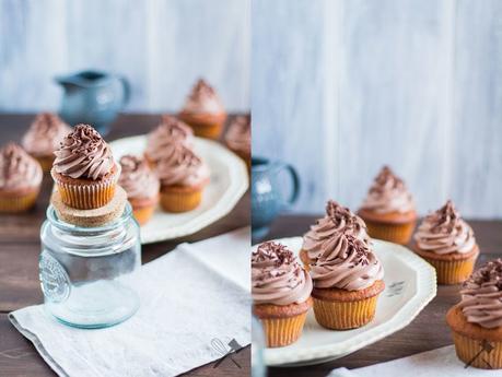 5-Spices Cupcakes mit Schokotopping