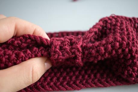 Stirnbänder mit Perlmuster selber stricken DIY - Stirnband - Perlmuster stricken - Haarband - Turban - selber machen - Anleitung - 09