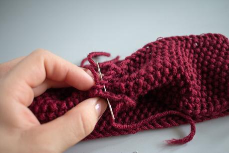 Stirnbänder mit Perlmuster selber stricken DIY - Stirnband - Perlmuster stricken - Haarband - Turban - selber machen - Anleitung - 08