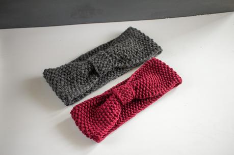 Stirnbänder mit Perlmuster selber stricken DIY - Stirnband - Perlmuster stricken - Haarband - Turban - selber machen - Anleitung - 09