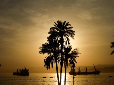 Sonnenuntergang-Aqaba
