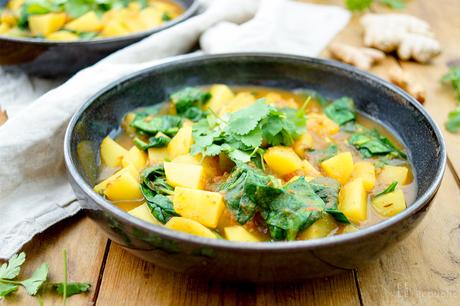 Kartoffel-Spinat-Curry