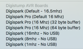 Digistump AVR Boards (Digispark) für die Arduino IDE ergänzen für ATTINY85 und Raspberry Pi