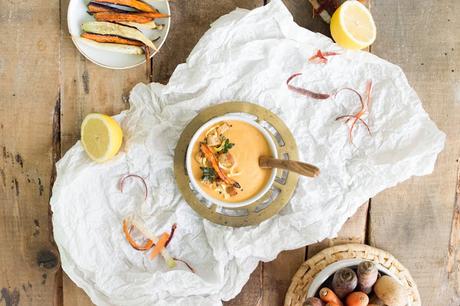 Ingwer Zitronen Suppe mit Karotten / Ginger Lemon Soup with Carrots