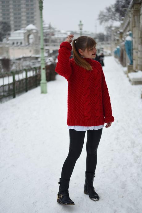 Schneeweißchen und Rosenrot – ein letztes Outfit im Schnee