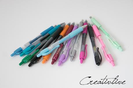 Oster-Tischedeko in Pastellfarben mit Pilot Pen G-2 Gelschreibern