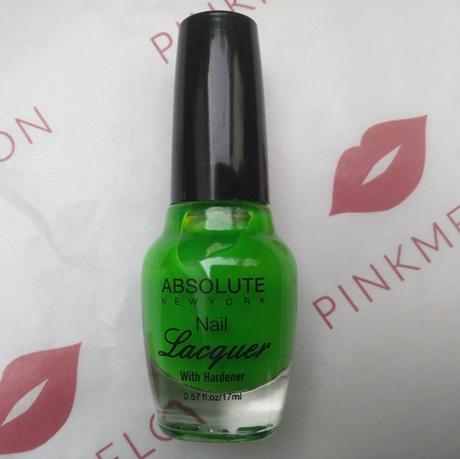 Absolute New York Nail Lacquer Neon Green + Odol-med 3 Extra White Zahncreme